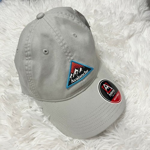 NEW AVALANCHE TAN KHAKI LOGO MOUNTAINS 