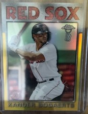 Xander Bogaerts 2021 Topps Chrome Ben Baller 1986 Gold Refractor /50 #86TB-8