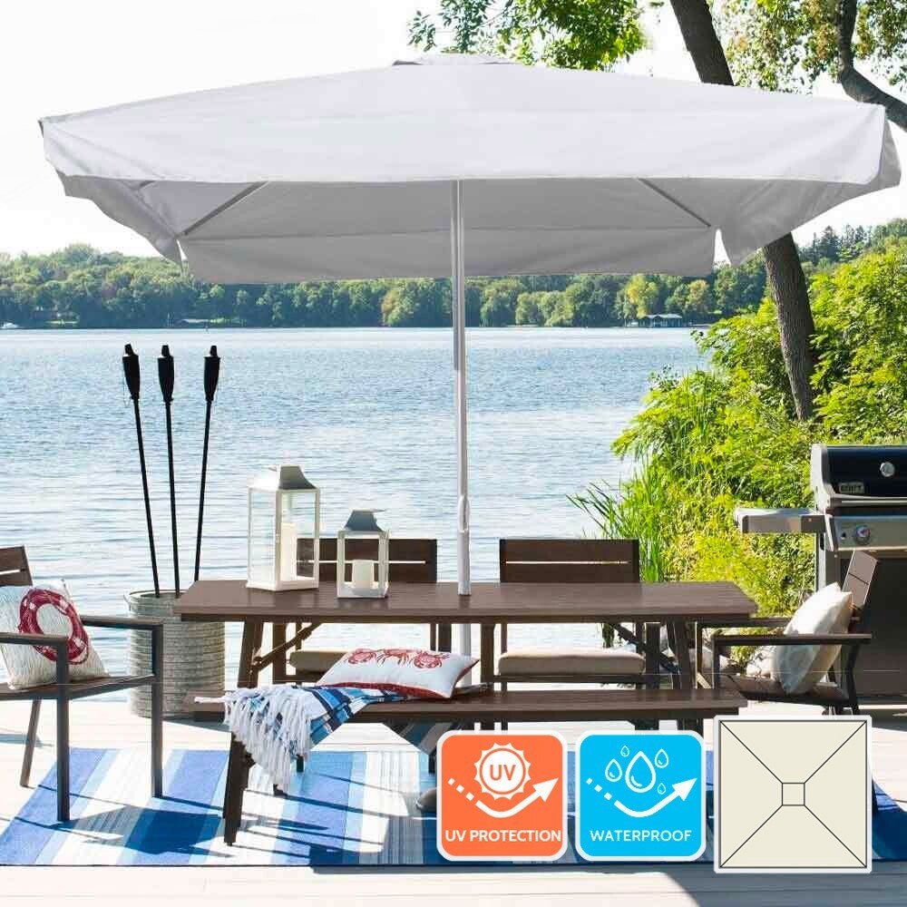 Parasol Cuadrado Aluminio Patio Bar Hotel 3x3 Marte