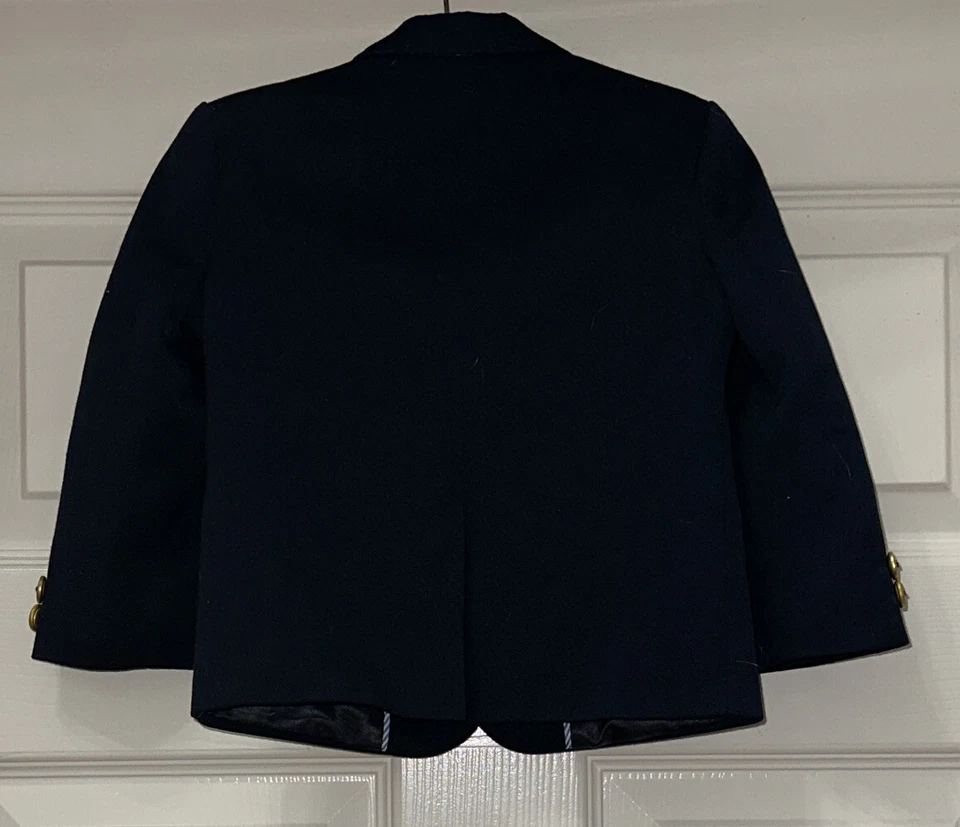 Tommy Hilfiger Niño Pequeño Azul Marino Blazer Traje Abrigo Deportivo 24 Meses Foto 4 de 4