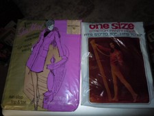 Sea Mist Golden Penny 10  One Size SUNTAN NEW Old Stock Vtg Stockings LOT OF 2
