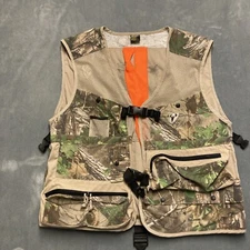 Scent Blocker Realtree Camo Hunting Vest XL/2XL Ripstop Cotton & Mesh Zip Pocket