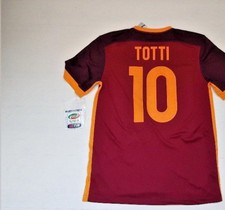 3299 AS ROMA NIKE TOTTI HOME JERSEY MAGLIA MAGLIETTA SHIRT + PATCH LEGA 15/16