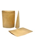 Standbodenbeutel Doypack Tüte Aromebeutel  Kraftpapier mit Druckverschluss ZIP