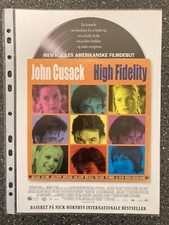High Fidelity John Cusack, Iben Hjejle 2000 Danish Press Release