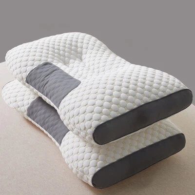 2PCS Cervical Orthopedic Pillow Neck Sholder Support Pain Relief Soft Pillows