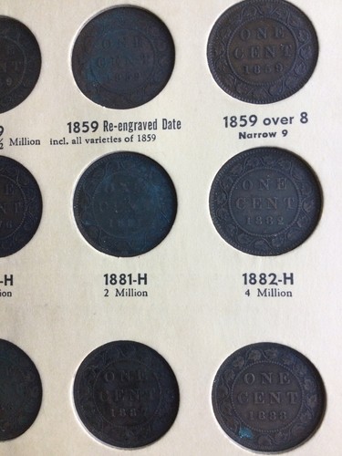 1858 To 1977 Complete Canadian Cent Collection Rare - Picture 3 of 24
