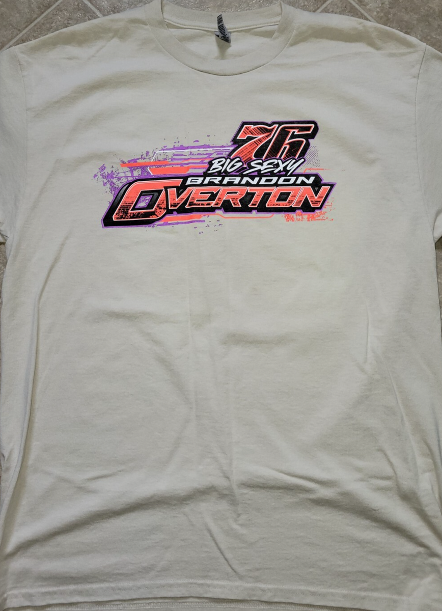 Brandon Overton #76 Dirt Late Model Wells Motorsports Beige Shirt