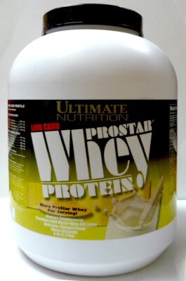 Ultimate Nutrition Low Carb ProstarWhey Protein Banana flavor 5 Lbs, 80 Servings