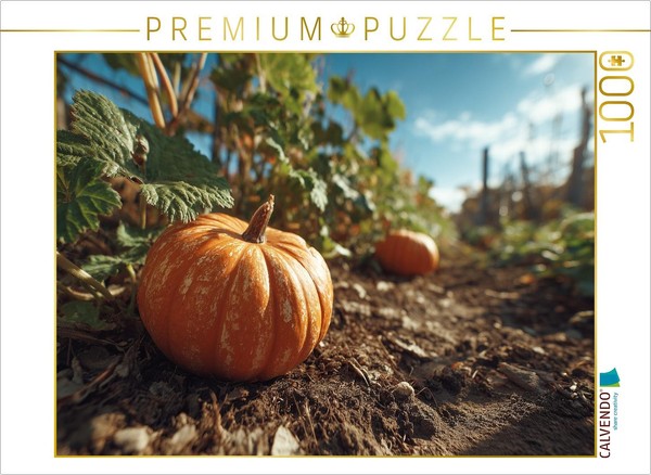 Puzzle Calvendo Courge Dans Une Plate-Bande Au Soleil | 1000 PièCes, Format Asse-image
