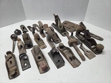 Huge Lot - Vintage Hand Plane Irons Cutters Parts & Hardware Stanley & More