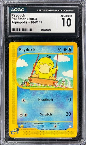 Psyduck graded CGC 10 for sale on eBay