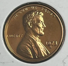 1973 -S Lincoln Memorial Cent Gem Proof Single Coin