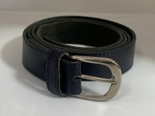 British Rail Staff Uniform Navy Leather Belt Size Large Made In England