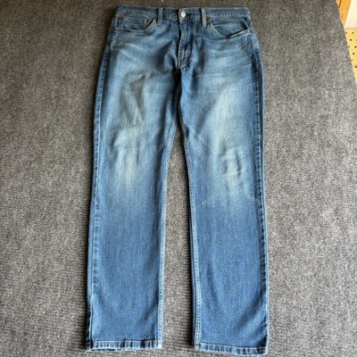 Levis 511 Slim Fit Mens Jeans Light Wash Blue Stretch Denim 36x32 04511-4649