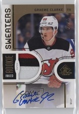 2024-25 SP Game Used Inked Rookie Sweaters 22/35 Graeme Clarke Patch Auto 1s7i