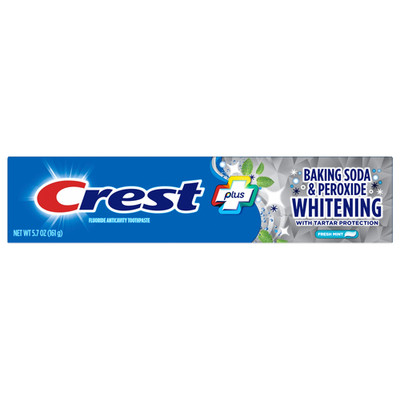 Crest PLUS Baking Soda & Peroxid Zahnpasta, Frische Minze, 5,7 oz (161 g