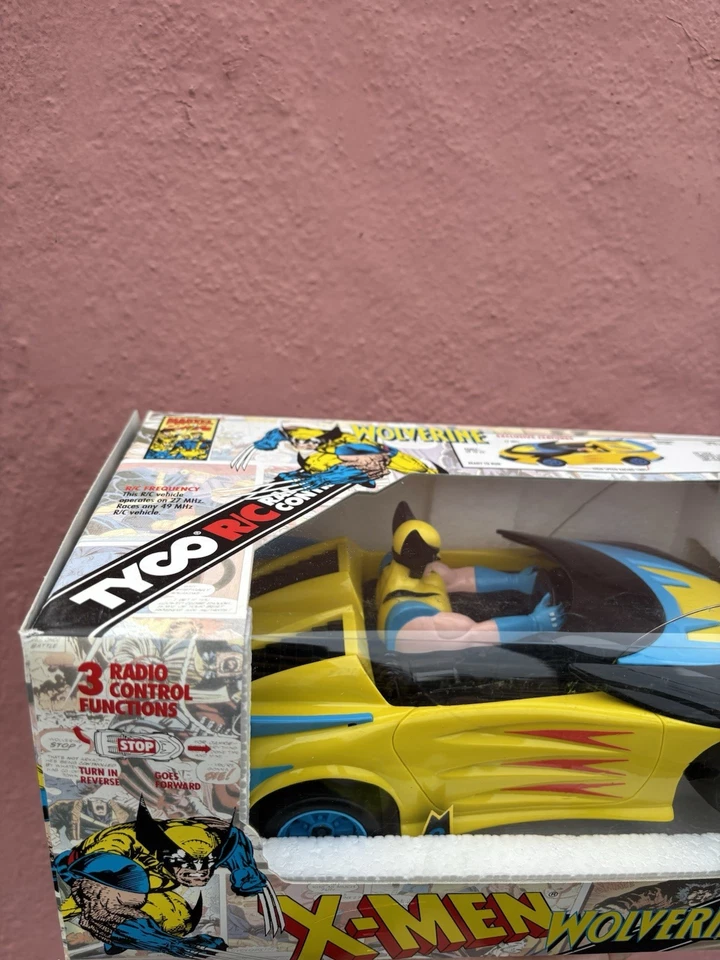 Coche de juguete de radiocontrol de colección TYCO Marvel Comics X Men Wolverine 1993 radiocontrolado Foto 2 de 4
