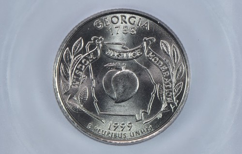 1999-P Washington State Quarter Georgia MS67 ICG *2752 - Picture 3 of 5