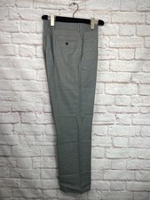 TOMMY HILFIGER Mens Gray Wool ATHLETIC FIT Business Dress Pants/Slacks 36x30