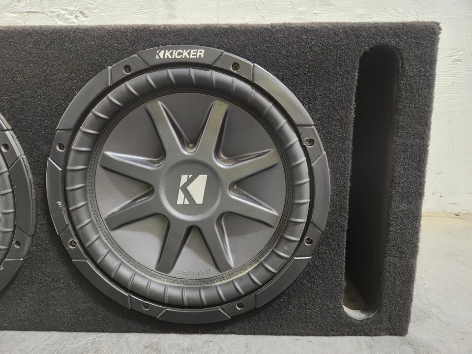 2 subwoofers Kicker CompVR serie 12" con caja Foto 3 de 4