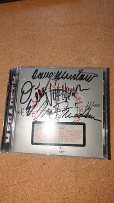 Megadeth Cryptic Writings CD Capitol Records Autographed Signed Jewel Case