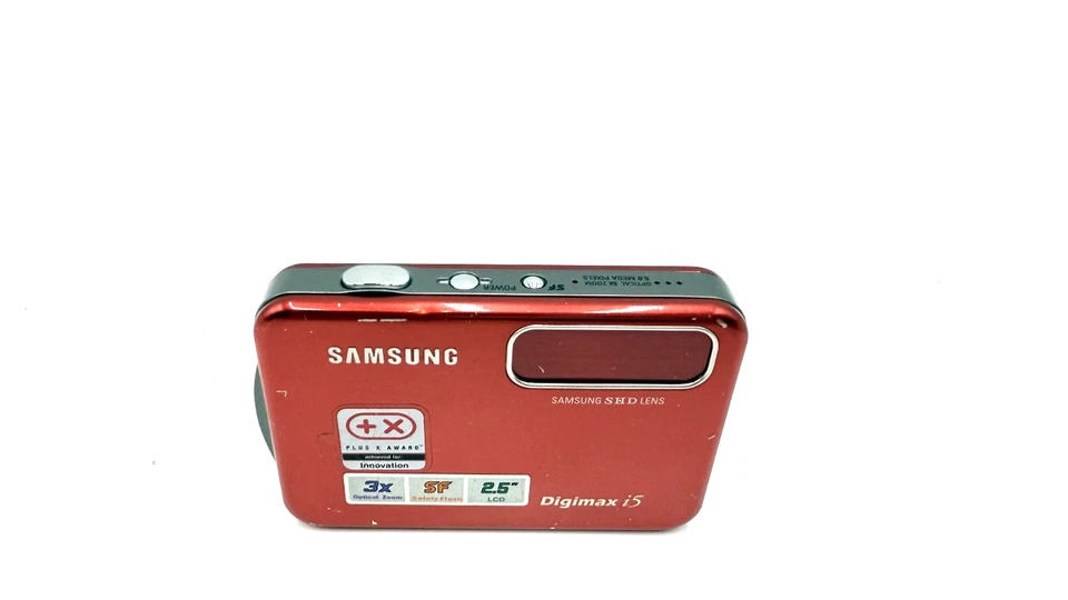 Samsung Digimax i5 Digitalkamera Rot – getestet & funktionsfähig - Bild 2 von 4