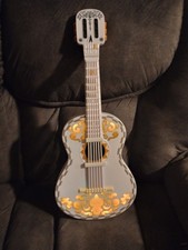 Disney Pixar Coco Interactive Miguel White Toy Guitar 8 Chord Sound  Lights 25"
