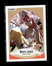 Brent Jones RC: 1990 Fleer Update Rookie Card #U49. rookie card picture