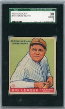 1933 Goudey Babe Ruth #181 SGC 2