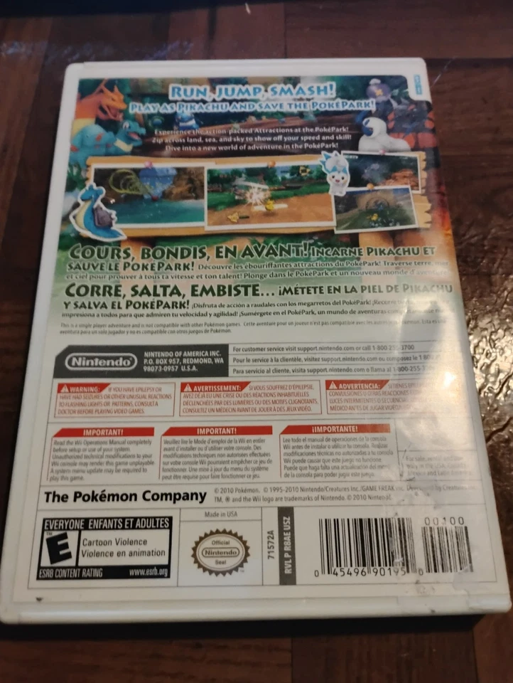 Pokepark Wii Pikachu's Adventure Nintendo Wii CIB (NO MANUAL) - Image 3 of 3