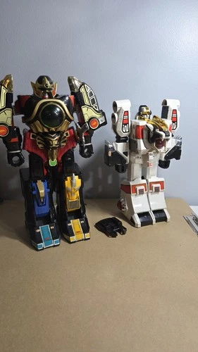 “Vintage 1994 Bandai Thunder Megazord & White Tigerzord, Almost Complete