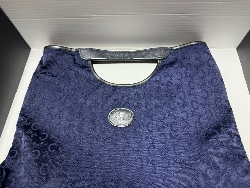 Celine Vintage Clutch Bag Noevir Navy Limited Edition Popular Luxury Designer Si