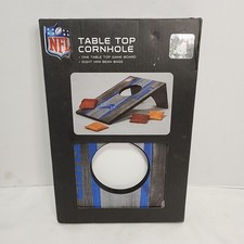 DETROIT LIONS Table Top Cornhole NFL LICENSED Mini Game Board 8 Bean Bags NEW