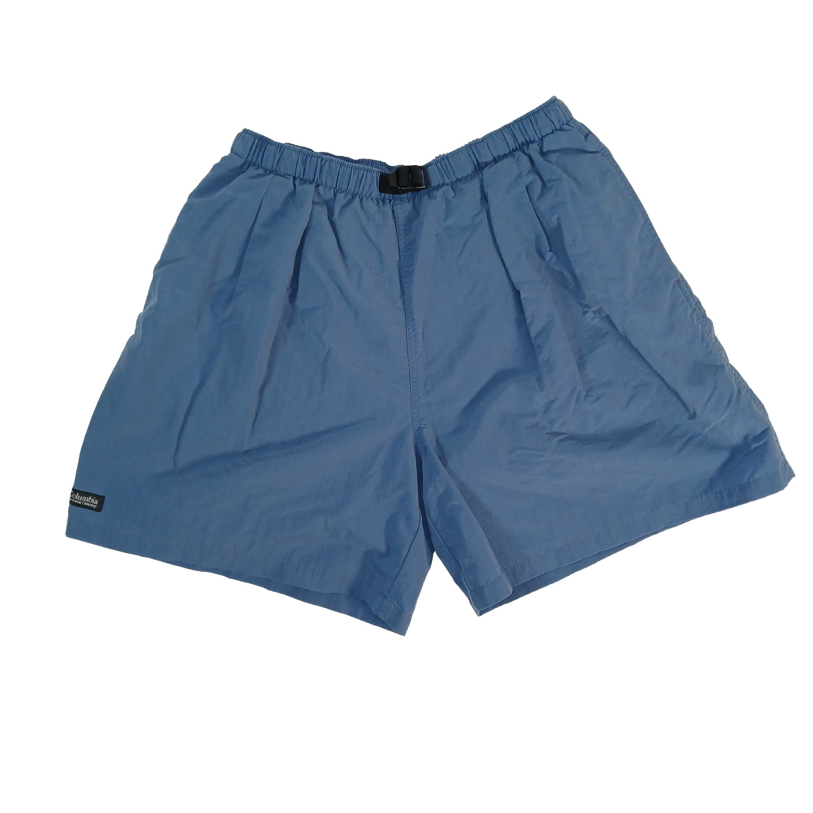 Columbia Shorts Womens L Blue Nylon Belted Gorpcore Vintage 90s Baggy Hiking