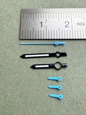 Valjoux / ETA  7750 Zeiger Satz, Neu, schwarz blau