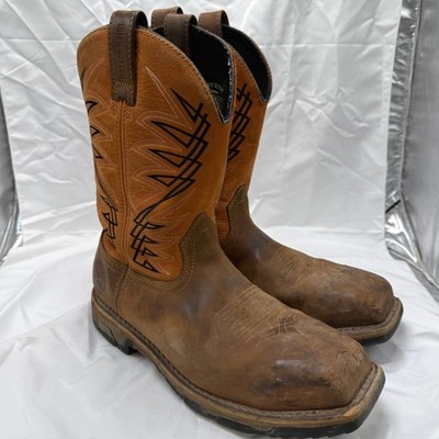 Irish Setter Marshall 83910 Mens 10.5 D Steel Toe Leather Western Work Boots EH