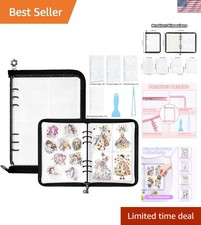 Sticker Organizer Binder Sticker Storage Organizer Reusable Sticker Book Coll...
