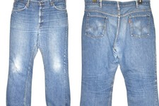 vintage 70s LEVIS ORANGE TAB BLUE MEN'S DENIM JEANS PANTS 39 WAIST X 30 INSEAM