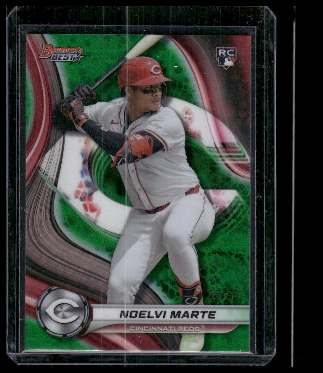 2024 Bowman's Best #19 Noelvi Marte Green Refractors #/99