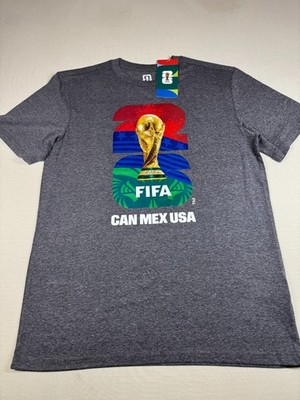 FIFA  Official Licensed World Cup T Shirt S/S New with Tag Dark Gray