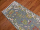 Turkish Oushak Rug,Modern Multicolored Area Rug,Handmade Bohemian Rug 2.3x6 Ft — photo 8