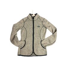 The North Face Women s XS Gray Fleece Jacket Full Zip Lightweight Sweater Coat