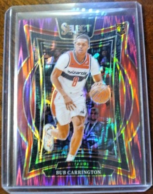 2024-25 Panini Select Bub Carrington Rookie Purple Flash Prizm #81 067/249