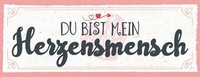 Holzschild 10X27 Cm Du Bist Mein Herzensmensch Dekoration Deko Geschenk Holz Sch