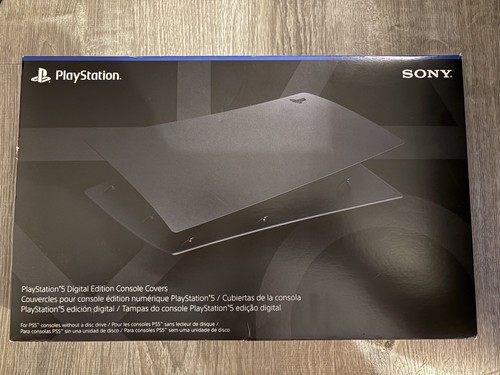 Playstation 5 Digital Edition Console Covers Black Plates OEM