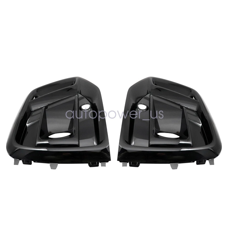 Пара накладок на передний бампер противотуманные фары отделка подходит для Audi Q5 Q5 Sportback 2021-2024 - Изображение 4 из 4