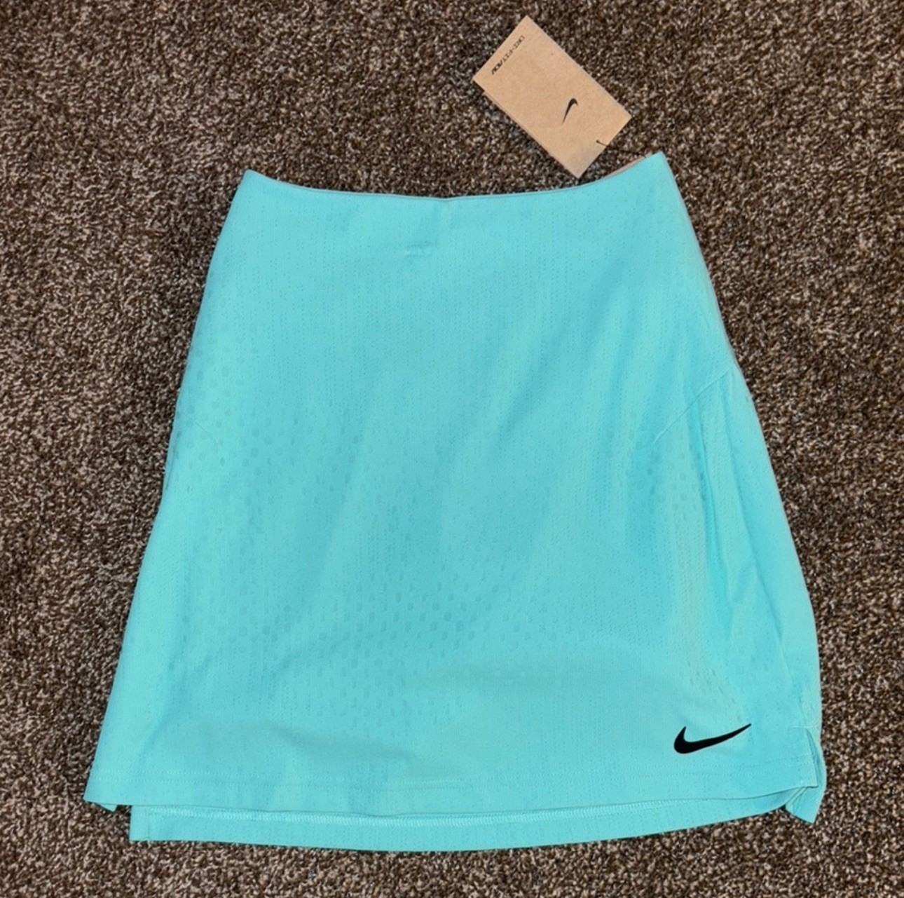 Nike Womens Light Blue Athletic Skort with Swoosh Logo