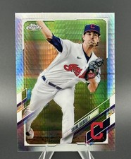 2021 Topps Chrome Shane Bieber #198 Prism Refractor Cleveland Indians