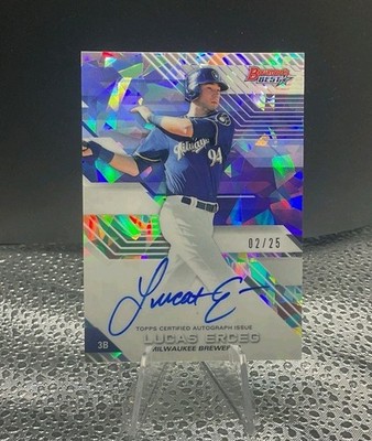 Lucas Erceg 2017 Bowman s Best AUTO Atomic Refractor/25 Kansas City Royals 